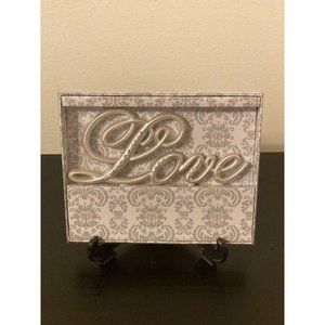 Rhinestone Love Wedding Cake Topper